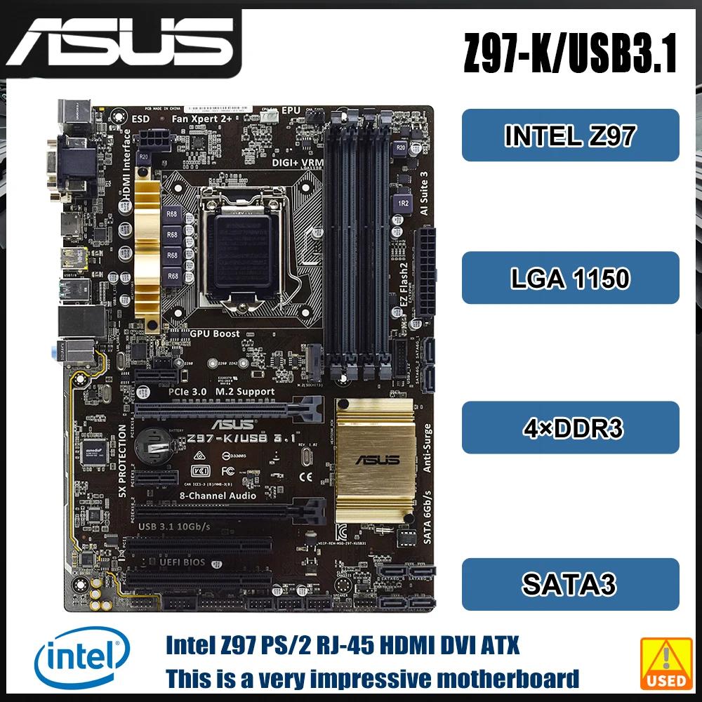 ھ i5-2500 LGA 1150 , ASUS Z97-K/USB3.1, 4  DDR3 32GB, USB3.1  Z97 , VGA ATX USB3.1 PCI-E 3.0 M.2